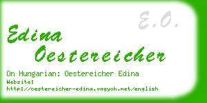 edina oestereicher business card